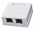 Розетка 2хRJ-45 8P8C