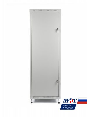 Шкаф телекоммуникационный напольный ШТН 19" МИТ-42.60.60.CMM дверь перед металл зад.металл (корпус 1мм)