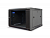 Шкаф 19" настенный 12U 600x450mm черный, дверь стекло, без вентилятора