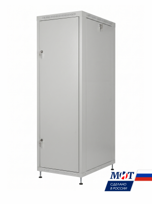 Шкаф телекоммуникационный напольный ШТН 19" МИТ-42.60.80.СММ дверь перед металл зад.металл (корпус 1мм)