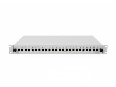 Оптический кросс выдвижной 19" на 24 SC/LC адаптеров
